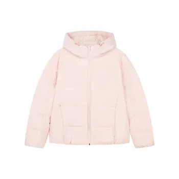 QIAODAN Variety Training Collection Down Jacket Women's White Peach Pink