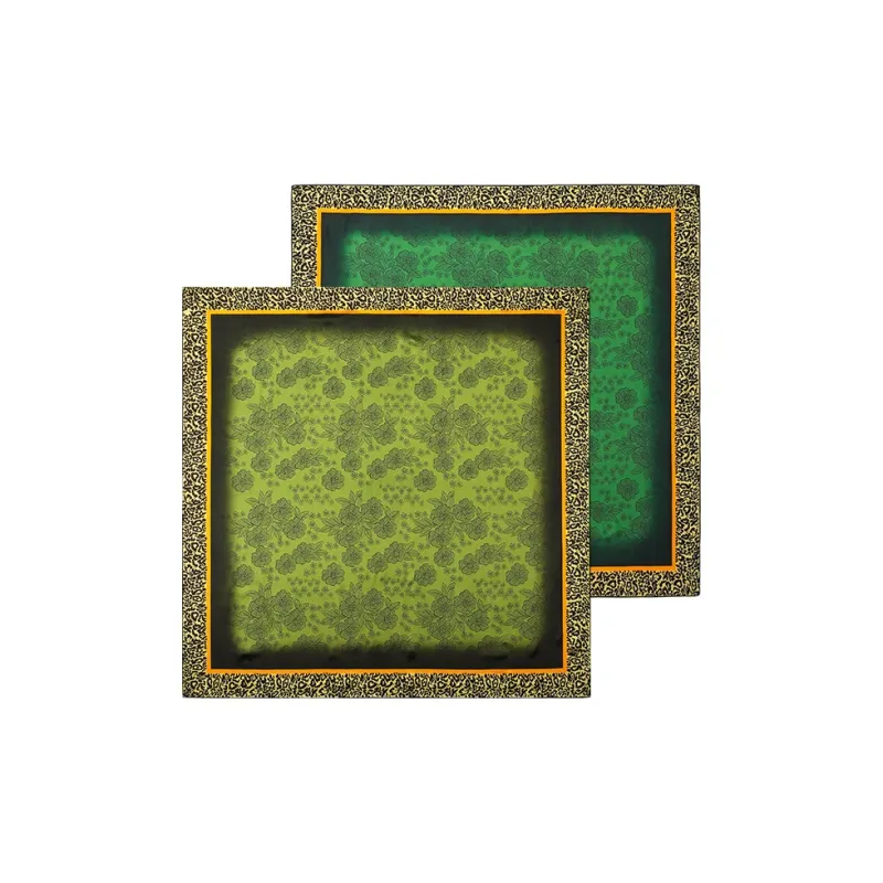 PIERRE CARDIN Silk Scarves Women's Yellow Green-1