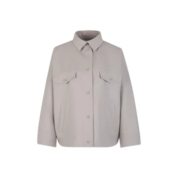 HERNO Drop-Shoulder Button-Up Shirt Jacket