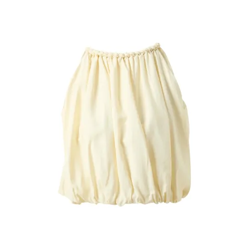 3COLOUR Chiffon Shirt Women's Yellow Cream