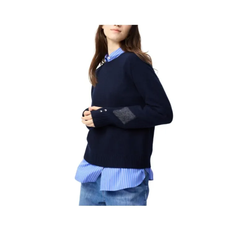 Anya Hindmarch X UNIQLO Cashmere Sweaters Women's Navy-0