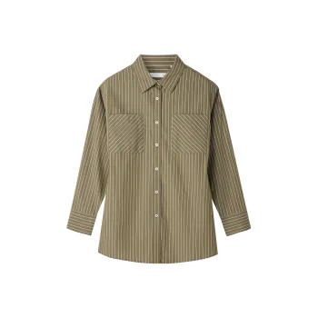 HLA Shirts Women's Coffee Stripes W0