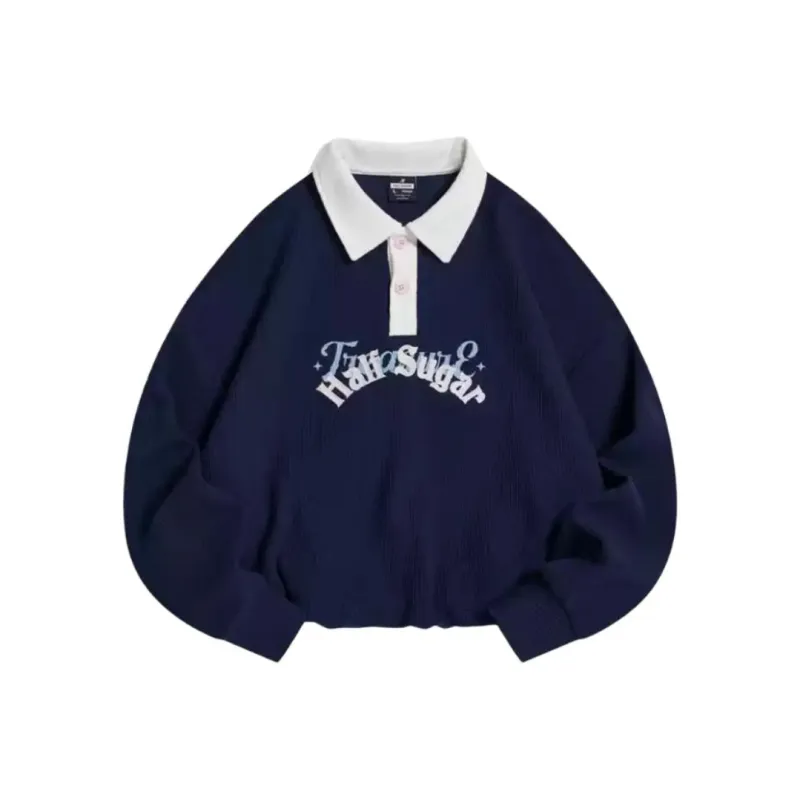 XTEP Semi-sugar Series Polo Shirt Women's Deep Dusty Blue-0