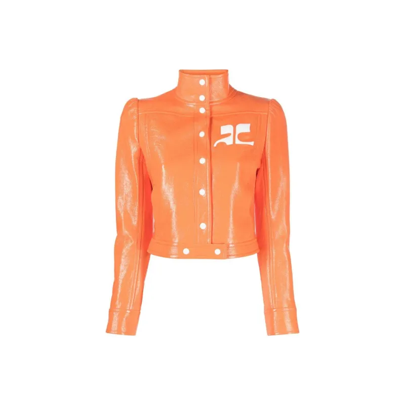 COURREGES Vinyl Reedition Jacket 'Sunset Orange'-0