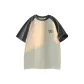 Apricot/Iron Gray Sleeves (Heavyweight 100% cotton)