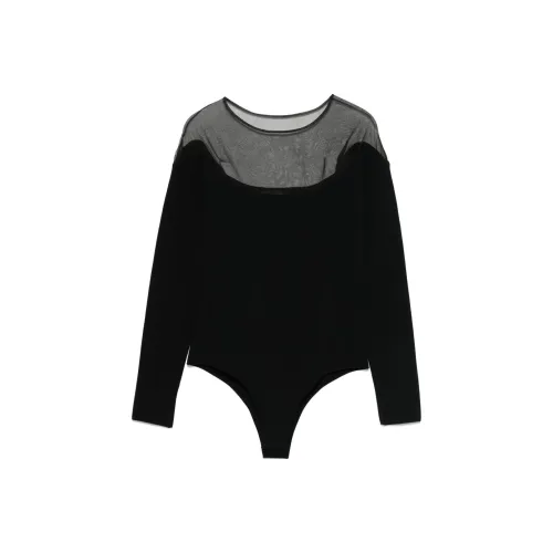 Mugler Sheer panelled Bodysuit