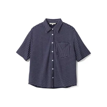 XII BASKET Shirt Women's Navy Blue