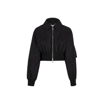 FENDI Ff Jacquard Zipped Bomber Jacket