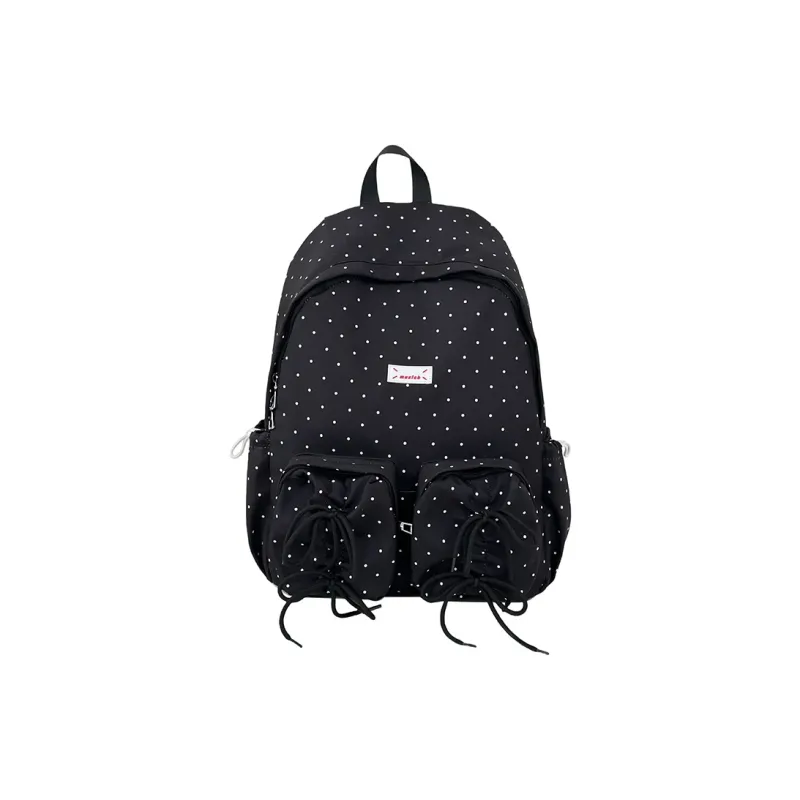 GEERDUN Nylon Backpack Women's White, Black, Light Blue-8
