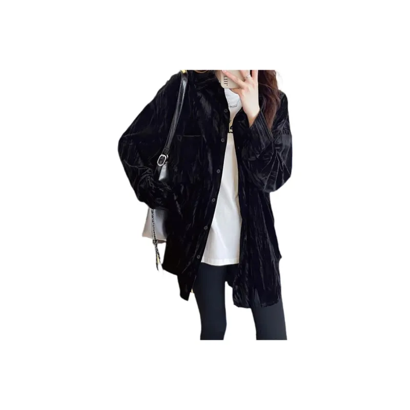 ABBY GODDESS French Vintage Pleuche Shirt Women's-2
