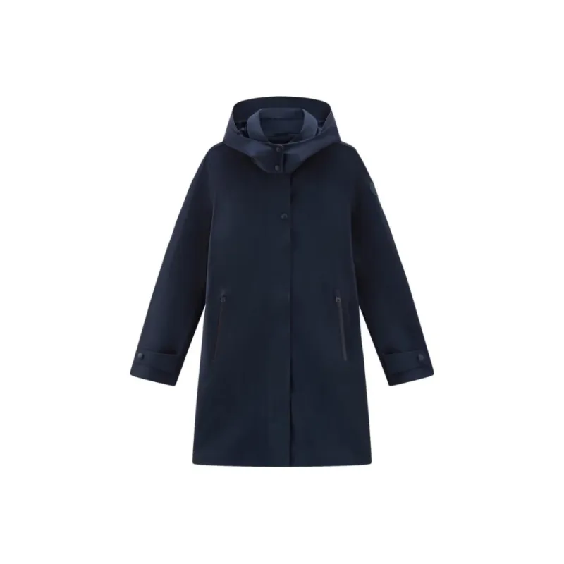 WOOLRICH Single breasted Hooded Coat-0