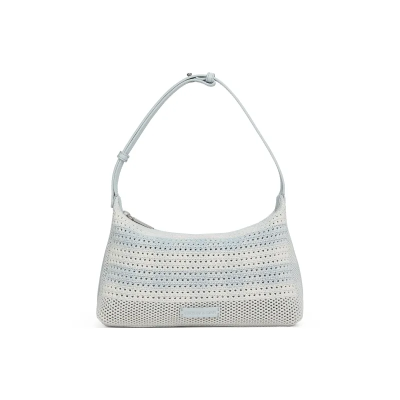 CHARLES&KEITH PU, Textile Mixture Crossbody Bag, Shoulder Bag Trumpets Women's Multicolor-5