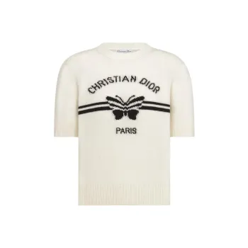 DIOR SS25 Cashmere Sweater Women's White