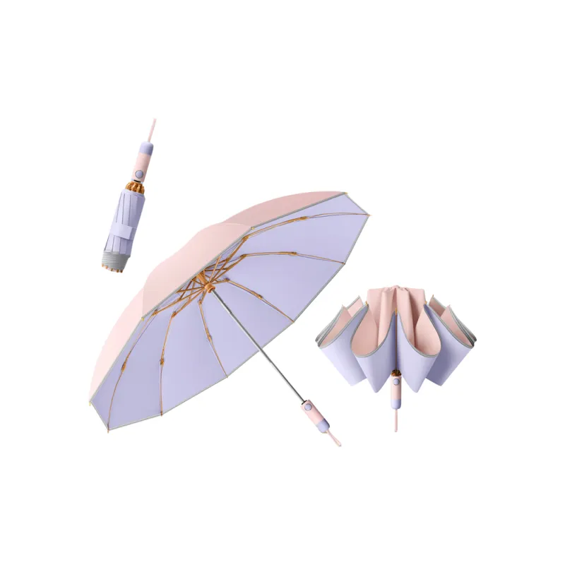 Imono Lightweight, Sun Protection, Compact, Stylish, Reinforced Thickened Folding Umbrella-11