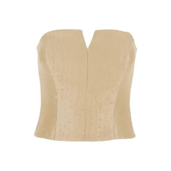 FEDERICA TOSI Strapless Top Women's Beige