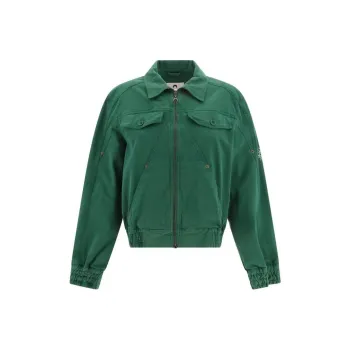 Marine Serre Jackets Women's Green