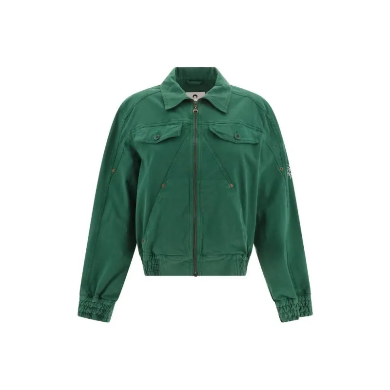 Marine Serre Jackets Women's Green-0