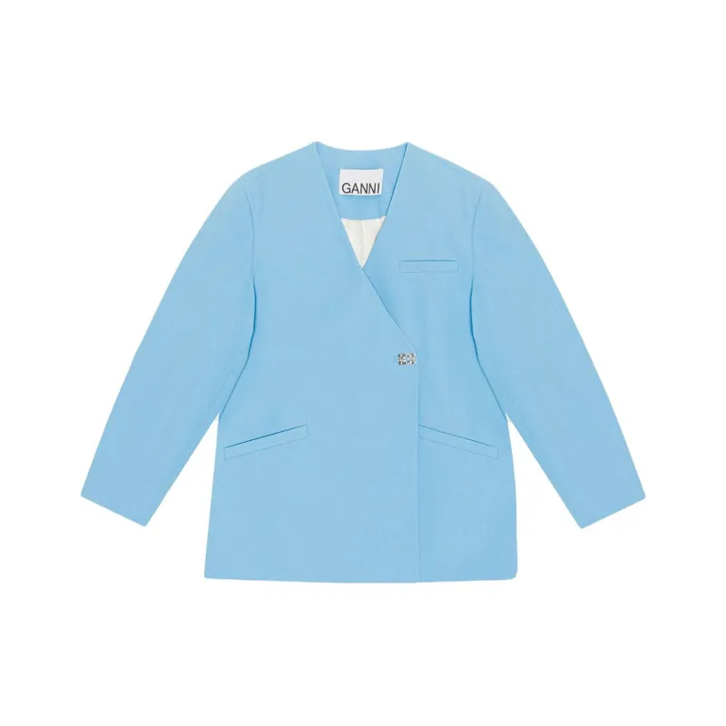 GANNI Organic Cotton Blazer-0