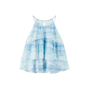 LEDIN Chiffon Shirt Women's Melt Ice Blue