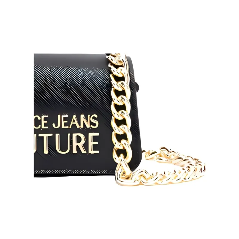 VERSACE JEANS COUTURE Polyester Crossbody Bag Shoulder Bag Women's Black-3