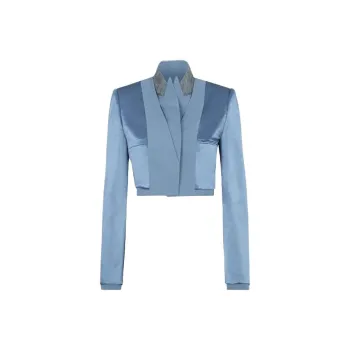 FENDI Cropped Satin Blazer