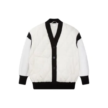 BOSIDENG Down Jacket Women's Brown Rice White