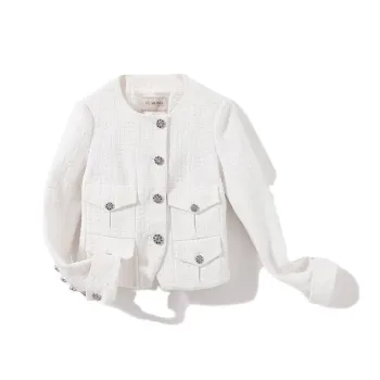 YUMOMO STAR Jackets Women's White
