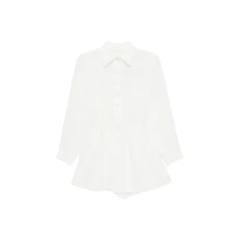 Zimmermann Crush Embroidered Playsuit