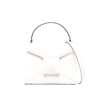 Valentino Calfskin Shoulder Bag, Crossbody Bag, Handbag Women's Cream