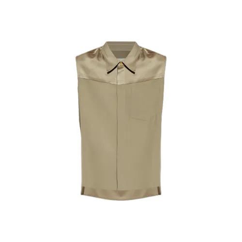 AMIPARIS Paris Buttoned Sleeveless Shirt