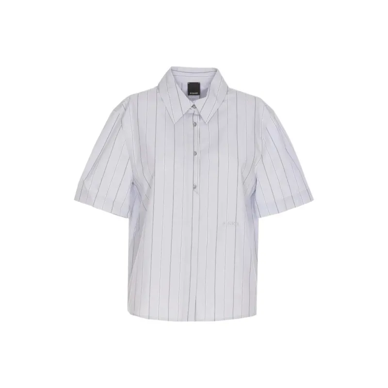 PINKO Striped Short Sleeved Shirt-0