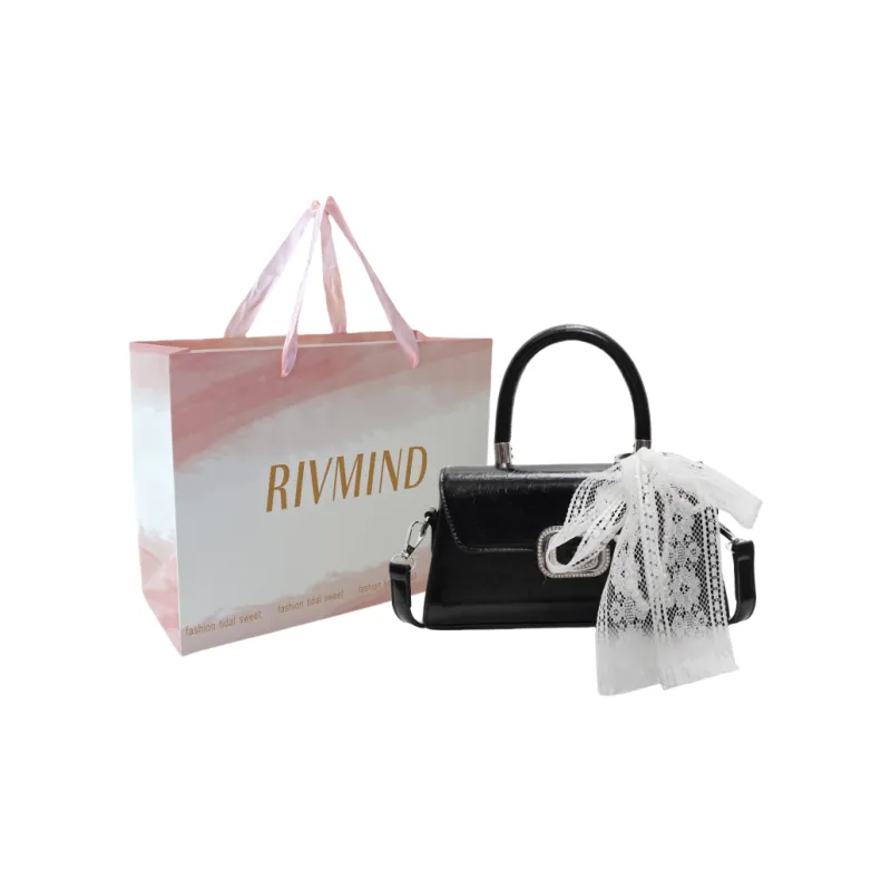 RIVMIND PU Handbag Women's Ecru/Pink/Blue/Black-17