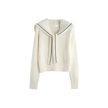 Tonlion Knitwear Women's Milk White