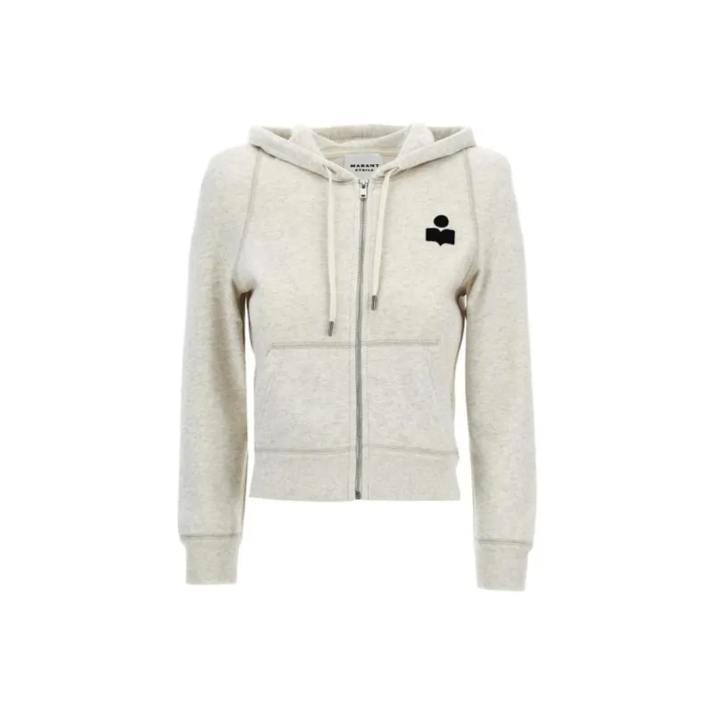 ISABEL MARANT ETOILE Penny Zip Up Drawstring Hoodie-0