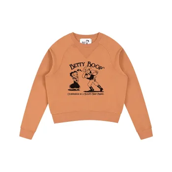 BETTY BOOP Sweatshirt Women's Earthy Orange