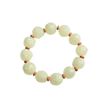 KUNYUYAO Bracelets White Jade Unisex