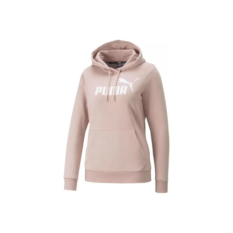 PUMA ESS LOGO HOODIE FL S ROSE QUARTZ Sweatshirt Women's Pink-0