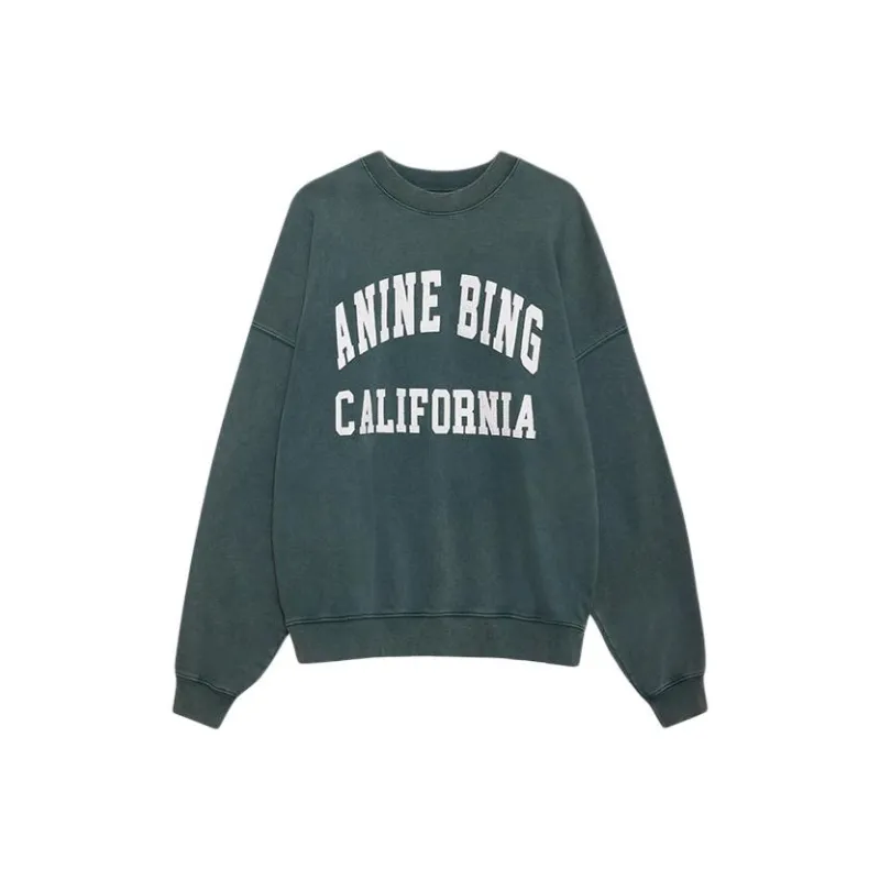 Anine Bing Miles Logo Printed Crewneck Sweatshirt-0