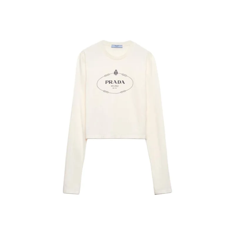 PRADA Printed Jersey T shirt-0