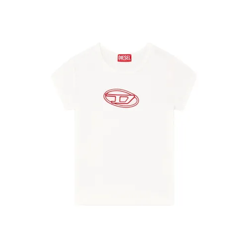 Hollow Out Striped Cotton Blended Fabric T Shirt