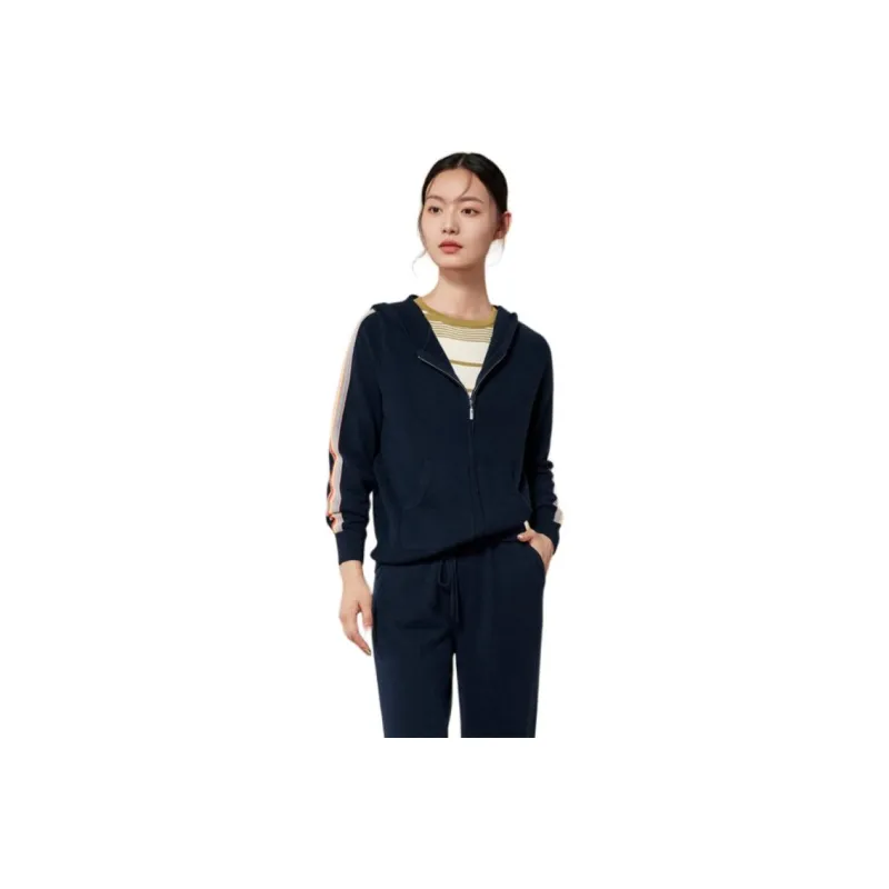 MIHUANG Cashmere Sweater Women's Navy Blue-0