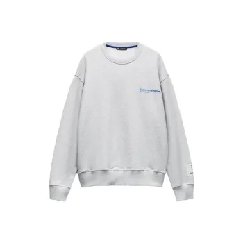ZARA Sweatshirt Women's Zebra Print Gray