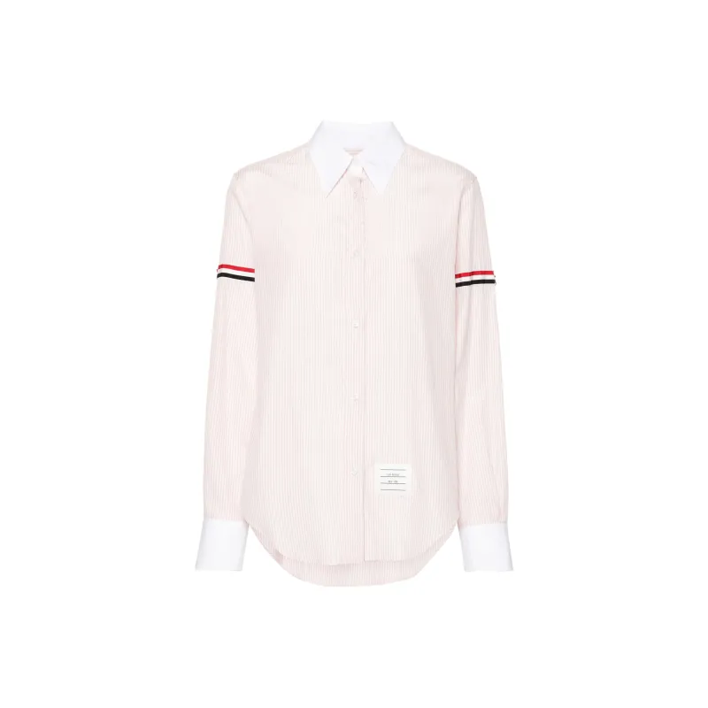 THOM BROWNE Contrast border Striped Shirt-0