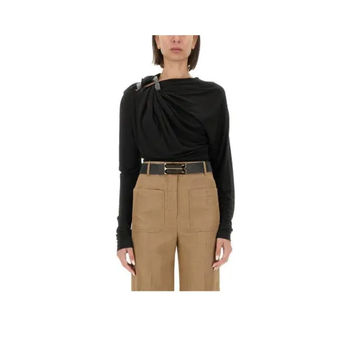 Victoria Beckham Draped Long Sleeved Top