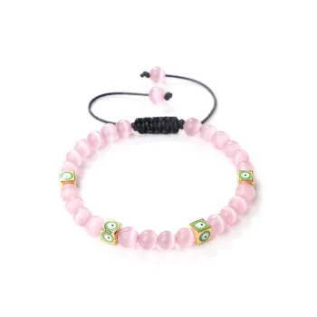 Inkopper Glass Cat Eye Bracelets Unisex