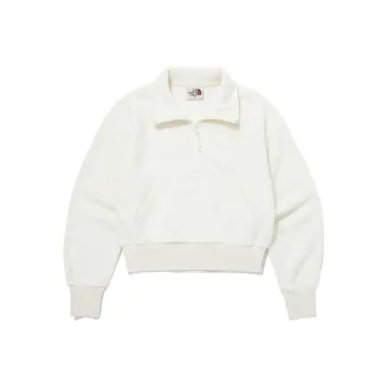 THE NORTH FACE Terry Half Zip Sweatshirts Sweatshirt Women's White