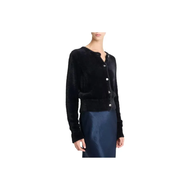 VINCE Round Neck Cardigan-0