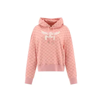 MCM Monogram Printed Drawstring Hoodie