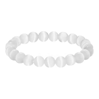 JIUHUASHAN Glass Cat Eye Bracelets Women's