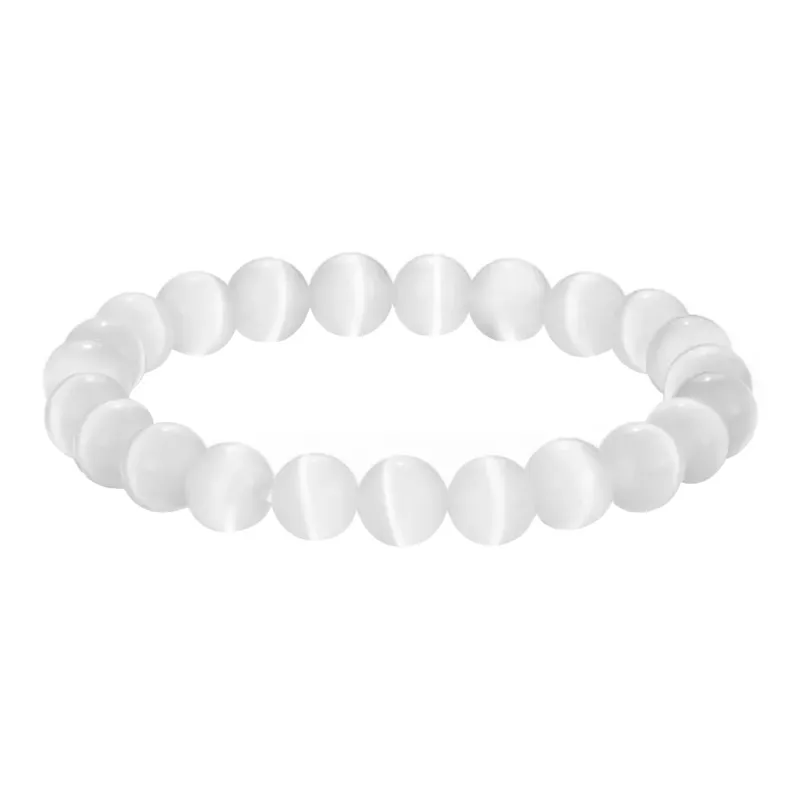 JIUHUASHAN Glass Cat Eye Bracelets Women's-0